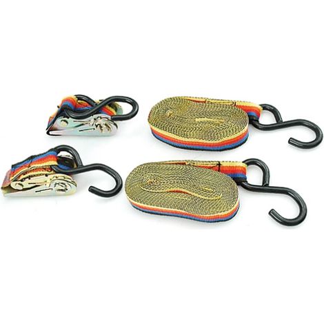 Vorel 82400, correa de amarre, 2 piezas, ideal para asegurar cargas durante el transporte o almacenamiento, robusta y fácil de usar.