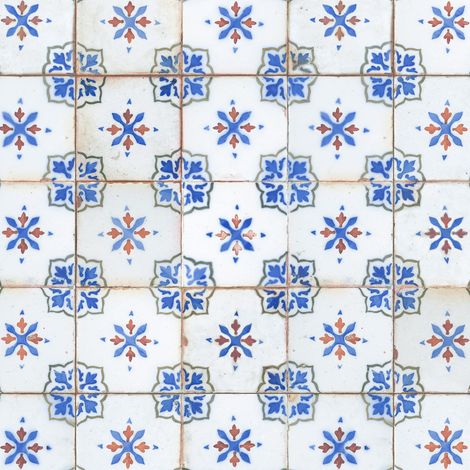 Carrelage Vintage Bleu Emporion 33x33x0,95 cm Selvora - Sol et mur intérieur (vendu par carton de 1,09 m²) - RO'MA CARRELAGE (1/3)