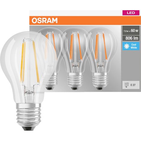 OSRAM HOMELIGHTING 4058075819535 LED EEK E (A - G) E27 Glühlampenform 6.5 W = 60 W Neutralweiß (Ø x (1/5)