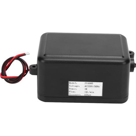Pompe à air haute puissance 4W ZYA980 en plastique technique, mini compresseur 220V 50Hz pour gonflage rapide (1/5)
