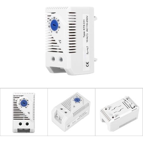 Thermostat Réglable Électrique 0-60℃ avec Interrupteur à Bouton Bleu pour Contrôle de Température (1/5)