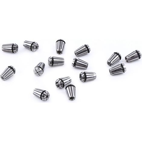 Lot de 15 pinces élastiques ER11 pour fraiseuse CNC, tour et outils de gravure (1/5)