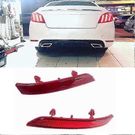 par de luces antiniebla traseras para parachoques de coche, reflectores de advertencia de estacionamiento, luces traseras, luz de freno para 508 2011-2014 SZRH AV (1/4)