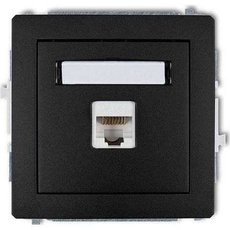 Karlik DECO 12DGK-1 Steckdose schwarz matt zeitloses Design