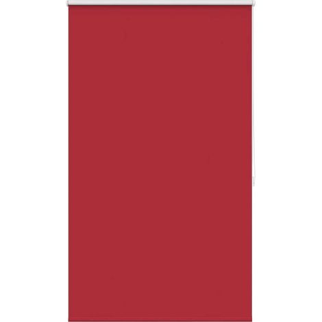 Store enrouleur occultant 84,4 x 175 cm, largeur du tissu 80 cm, rouge