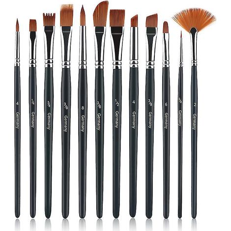 12-teiliges Aquarellpinselset