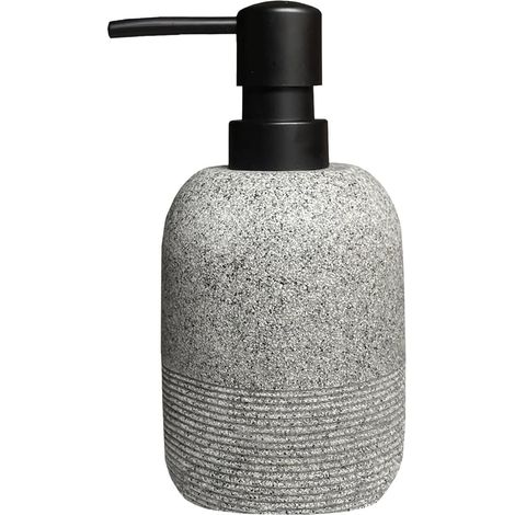 Distributeur de savon gris – distributeur de savon pour les mains pour les comptoirs de salle de bain, distributeur de savon pour la cuisine (1/4)