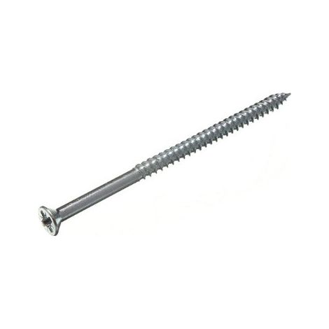 Lot de 250 vis à bois double filetage BZP en acier zingué 30,5 x 10,2 cm (1/2)