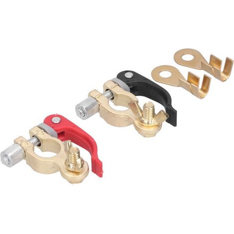1 Paire Pince de borne, Déconnexion rapide, Laiton et plastique, 12V 6V 24V, Voiture de course Bateau (1/5)