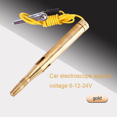 Testeur de circuit en cuivre pour applications automobiles, adapté aux systèmes haute tension 6V-24V, testeur de continuité à sonde. (1/5)