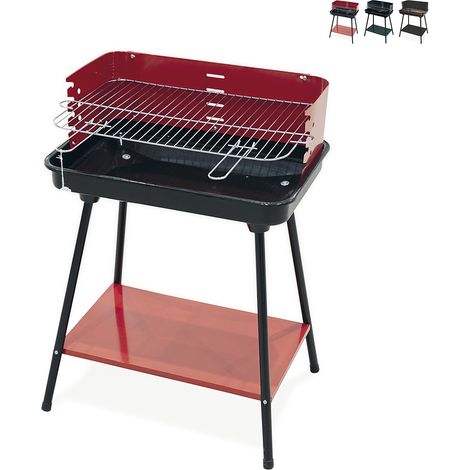 BBQ RETTANGOLARE ROSSO 58X38CM H.82 (1/5)