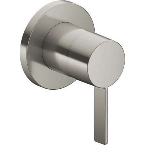 Robinetterie Keuco IXMO 59551, mitigeur monocommande kit complet, DN15, pour montage encastré, rosette ronde, Coloris: acier inoxydable / gris noir - 59551079501 (1/2)