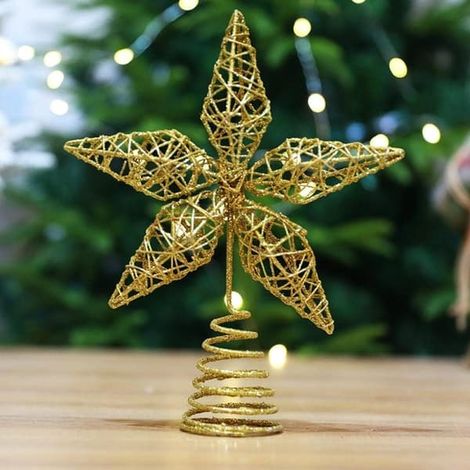Étoile pour sapin de Noël Décoration de sapin de Noël Trois (1/5)