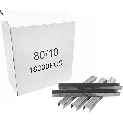 Agrafes Tapissier Type 80, 10 mm, 380 GA21 Takera, Lot De 18000 Pieces