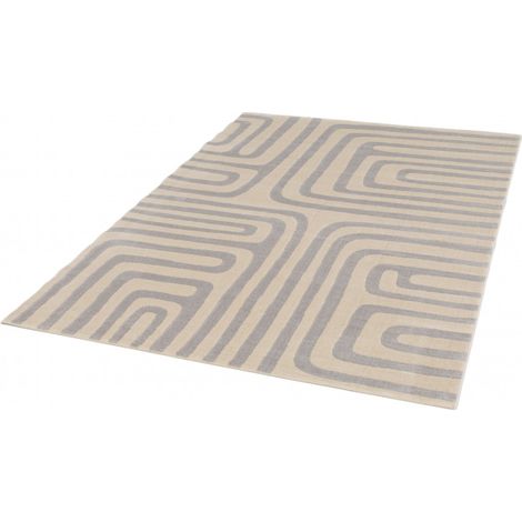 BOBOCHIC - Tapis poils ras GOBI motif graphique
