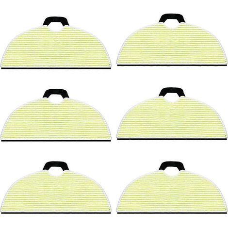 Lot de 6 patins de lavage compatible avec Shark Matrix Plus AI Ultra 2-in-1 aspirateur robot AV2610WA, RV2610WA, AV2620WA, AV2630WA (1/5)