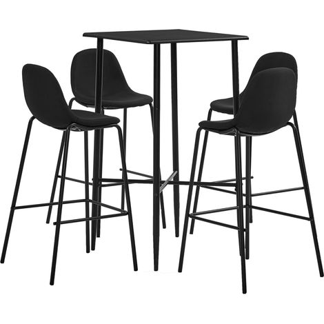 Ensemble de bar 5 pcs Tissu Noir 2 (1/5)