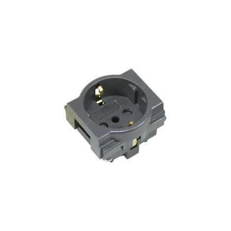 PRESA SICUREZZA SCHUKO SU DUE MODULI ARC- - 2 poli+terra 16A SCHUKO con sicurezza  (7892.D) - 2 pezzi MARLANVIL