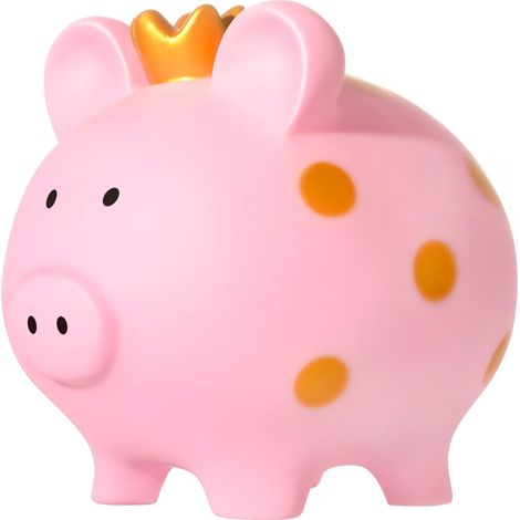 Tirelire cochon pour fille Incassable Grande tirelire cochon porte-bonheur Pour mariage, Noël, Halloween, cadeaux d'anniversaire Rose (1/5)