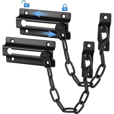 Sicherheitskette für Innentüren – 2er-Pack Sicherheitsschlösser, dick und robust, hochwertige Kette, ideal für Wohnungstüren, kindersicher. – AquaForge (1/5)
