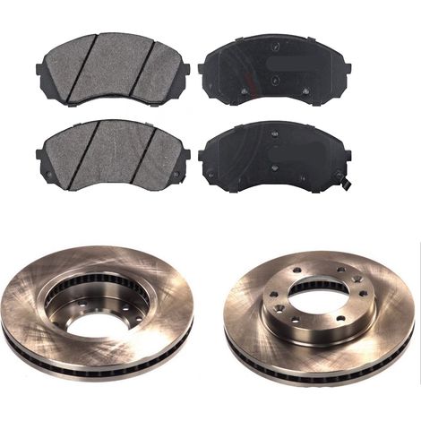 KIT FRENI ANTERIORI compatibile con KIA CARNIVAL / GRAND CARNIVAL III (VQ) - DISCHI + PASTIGLIE OEM: FVR5115, FDB4113 / 17805 /SOSTITUZIONE DIRETTA/BASSA POLVERE/SILENZIOSO (1/5)