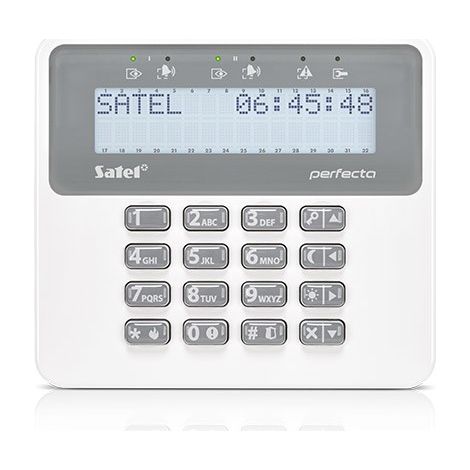 Satel PRF-LCD Manipulator Schwarz für Alarmzentrale