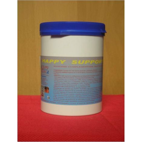Aliment complémentaire HAPPY SUPPORT avec acides aminés et vitamines pour chevaux 400 g