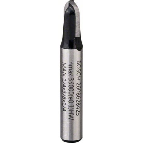 Bosch PRO Hohlkehlfräser, R 1/8", Schaft 1/4"