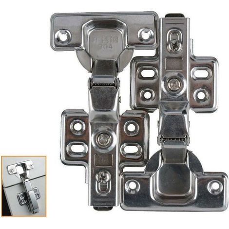 TrAdE Shop Traesio - Cerniere 2 Pz Armadi Mobili Cerniera Cardine Ante Pensili Cucina Credenza -