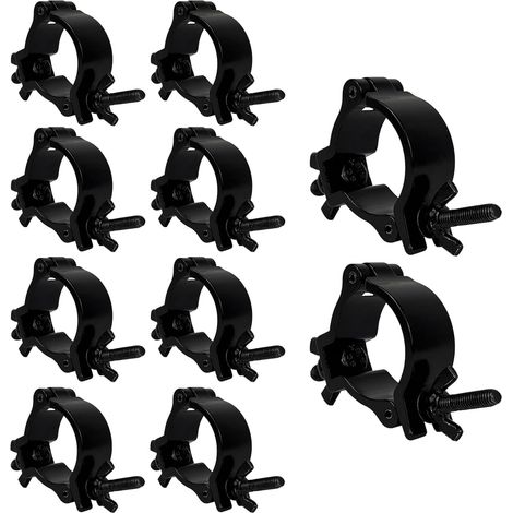 Gancho de fijación para armazón, 10 unidades de aleación de aluminio, compatible con lámparas de 48-51 mm, capacidad de carga de 100 kg, para focos, iluminación de escenarios y accesorios de iluminaci (1/5)