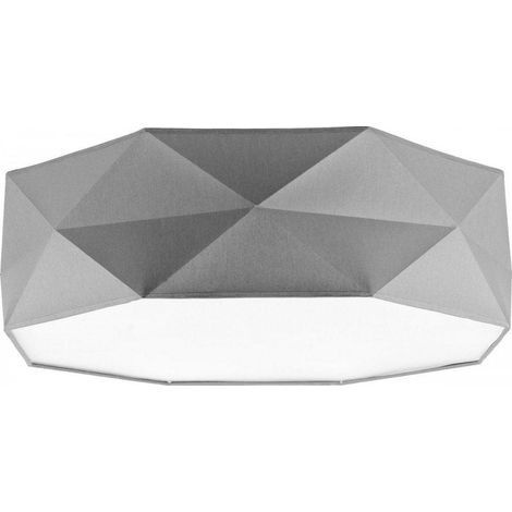 Candellux Moderne Deckenleuchte Grau 52x52 cm