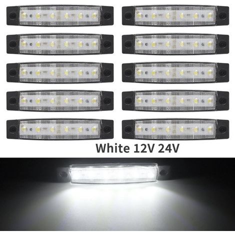 Iluminación LED de contorno 24V - Blanca - 10 unidades - 12V/24V (1/5)