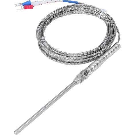 BERM Thermoelement Typ K Temperatursensor 100 mm Sonde 0–400 °C Zubehör für die Messung (1/5)