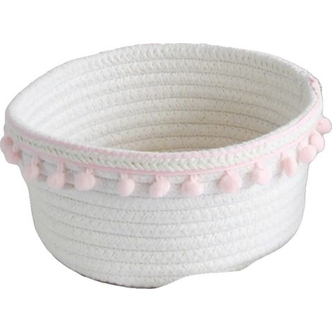 Aufbewahrungskorb, umweltfreundlich, vielseitiges Design, Rosa, 1 Stück XL 22x11cm (1/2)