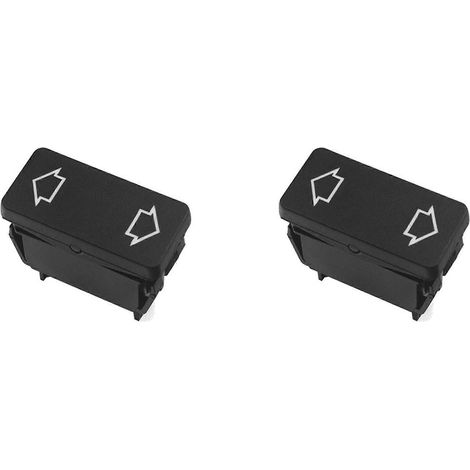 2 boutons de commande de lève-vitre électrique 6551.21 pour Peugeot 205 (1987-1998), 309 (1985-1993) et 405 (1987-1993) (1/5)