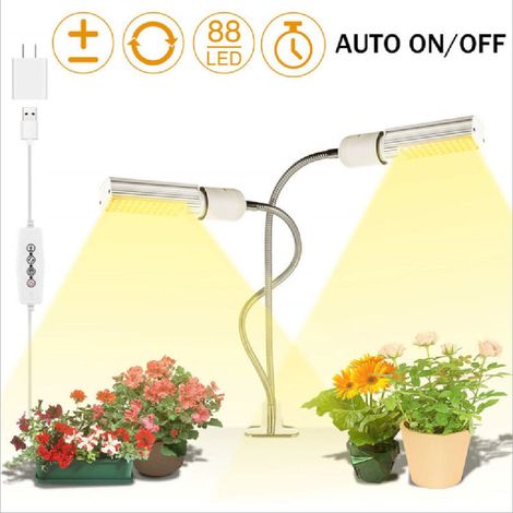 Lampe horticole, lampe de croissance pour plantes, 100 LED, 5 niveaux d'intensité réglables, spectre complet-AquaForge (1/5)