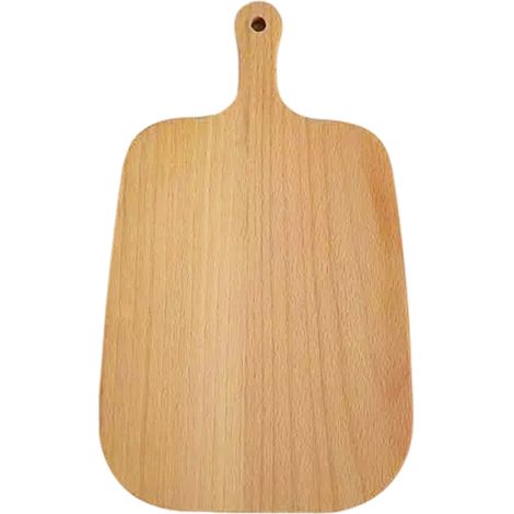 Planche à découper avec manche en hêtre, planche à découper en bois massif, planche à découper pour fruits, planche à découper murale sans peinture pour la cuisine. (1/5)