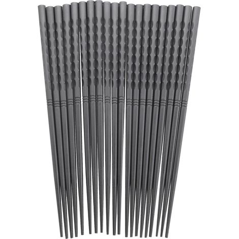 Ensemble de baguettes en fibre de verre réutilisables et lavables au lave-vaisselle, pour la maison, les restaurants et les pendaisons de crémaillère (10-yvan) (1/5)