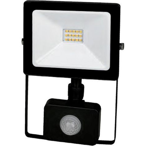 PROYECTOR LED EXTRAPLANO IP65 CON SENSOR DE PRESENCIA Y CREPUSCULAR 30W 3000K 120º 230V NEGRO