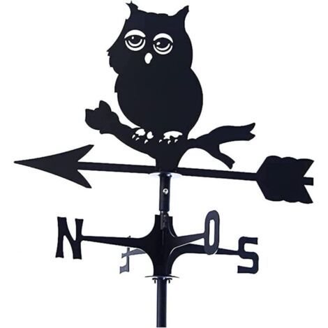 Girouette Petit Hibou Indicateur de Direction du Vent Pavillon de Grange Décoration de Jardin Indicateur de Direction de Cour (1/5)