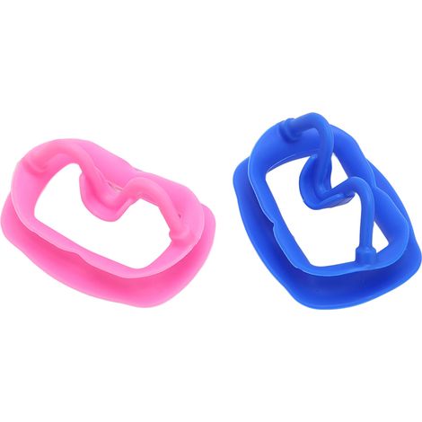 2pcs Ouvre-bouche en Silicone Réutilisable Résistant à la Chaleur Nettoyage Facile Écarteur de Joue Dentaire pour Blanchiment et Restauration des Dents (1/5)