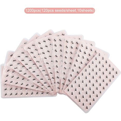 600 Autocollants d'Acupression Auriculaire - Patch de Soin pour Oreilles - Stimulation des Points d'Acupuncture (1/5)