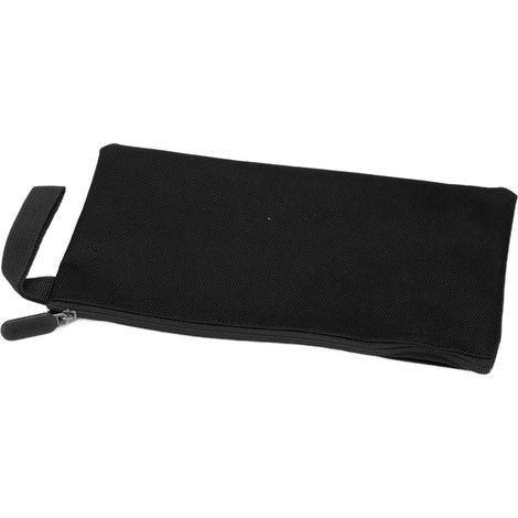 Strapazierfähige, wasserdichte und tragbare Werkzeugtasche aus Canvas mit Reißverschluss zur Aufbewahrung von Gegenständen (schwarz) (1/5)