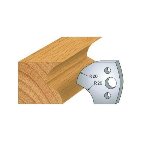 Leman - Jeu de 2 fers profilés acier Ht.40 mm N°120