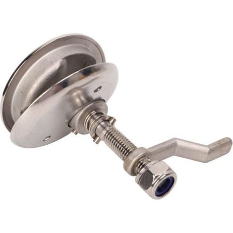 Loquet à came de bateau en acier inoxydable 316, trappe réglable polie avec plaque arrière pour navire marin- (1/4)