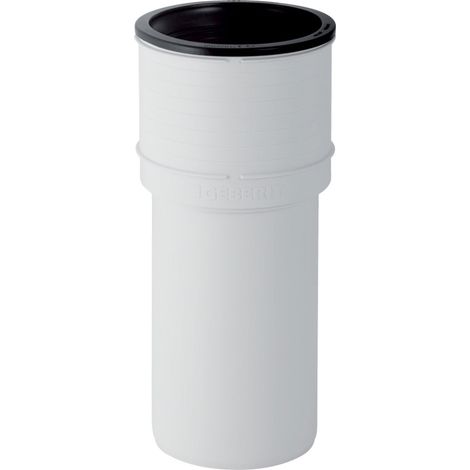 Raccordo diritto per scarico wc in PP bianco (1/4)