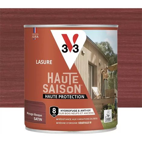 Lasure 8 ans V33 Haute Saison Rouge Basque 0,75 L (1/4)