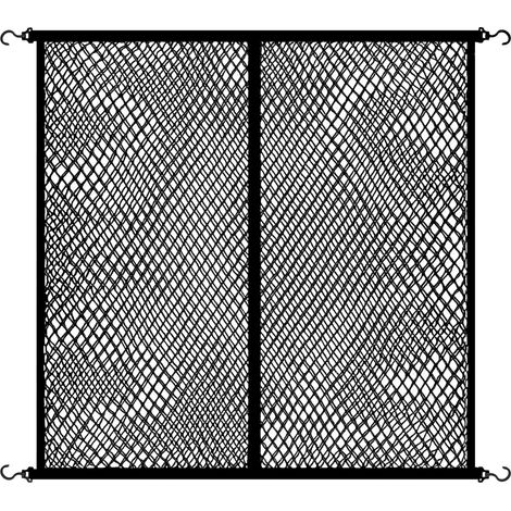 1 Filet De Rangement Voiture, Extensible 1,2m À 2,1m, 4 Crochets, Polypropylène Double Couche, Pour Coffre Et Remorque (1/5)