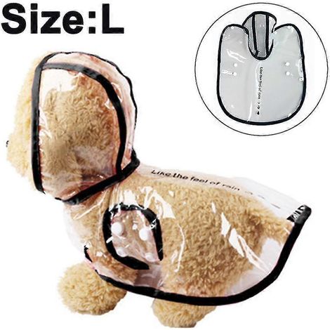 Hunde-Regenmantel mit Kapuze, transparenter Regenmantel für kleine Hunde, wasserdicht, für Welpen, Katzen und Haustiere (1/5)