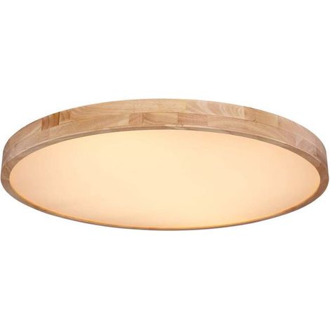 [GEBRAUCHT] B-Ware LED-Deckenlampe Rainer 80 cm Holzoptik Metall dimmbar CCT 7000 lm Globo (1/2)